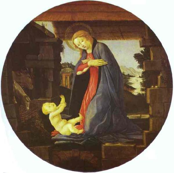 Sandro Botticelli The Virgin Adoring Child oil painting image